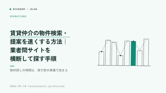 賃貸仲介の物件検索・提案を速くする方法|業者間サイトを横断して探す手順