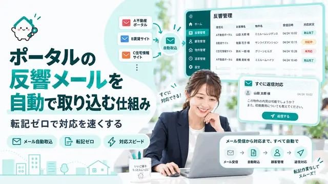 ポータルの反響メールを自動で取り込む仕組み|転記ゼロで対応を速くする