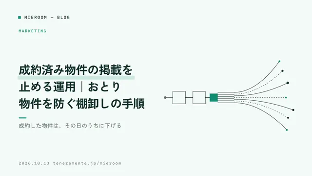 成約済み物件の掲載を止める運用|おとり物件を防ぐ棚卸しの手順